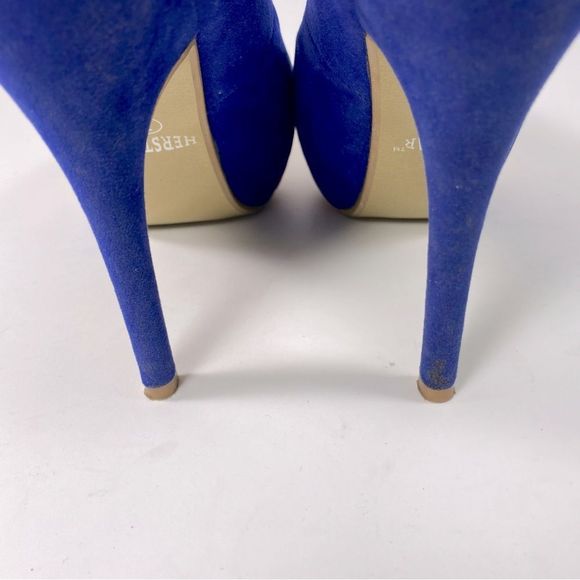 HerStar Boston Red Sox Suede High Heels Color Blue/Red/White SZ 7 - Picture 7 of 9
